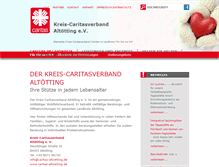 Tablet Screenshot of caritas-altoetting.de